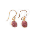 Watermelon Tourmaline Drop Earrings may vary
