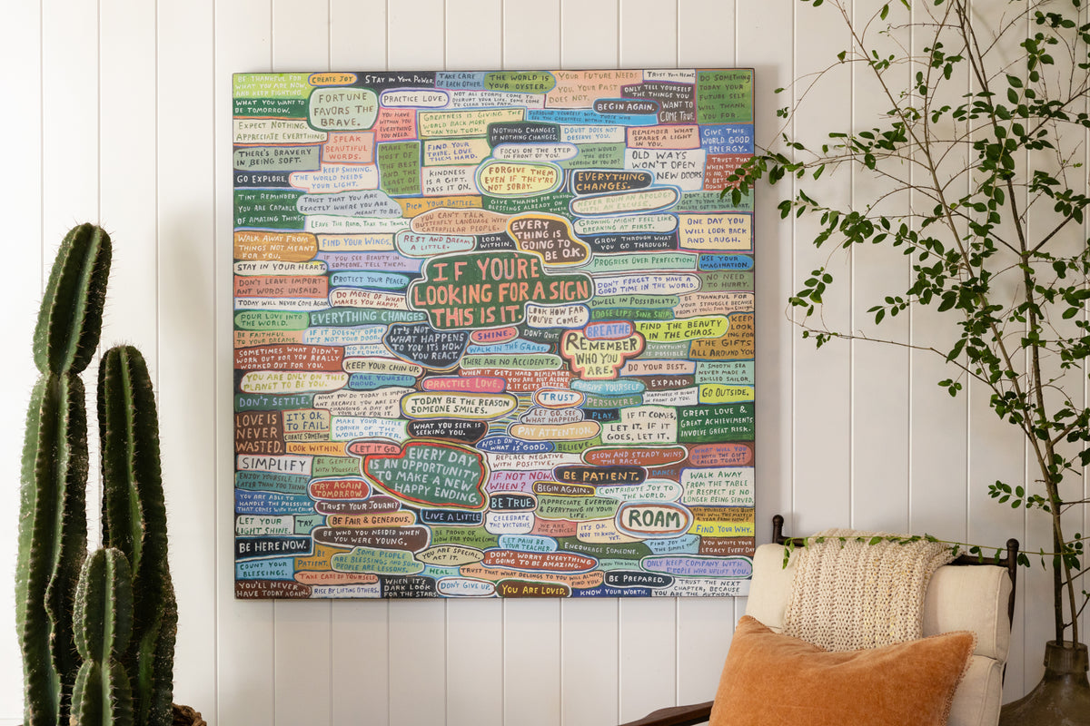 Looking for a Sign Art Print - Quick Ship