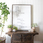 Faith Truth Love Art Print