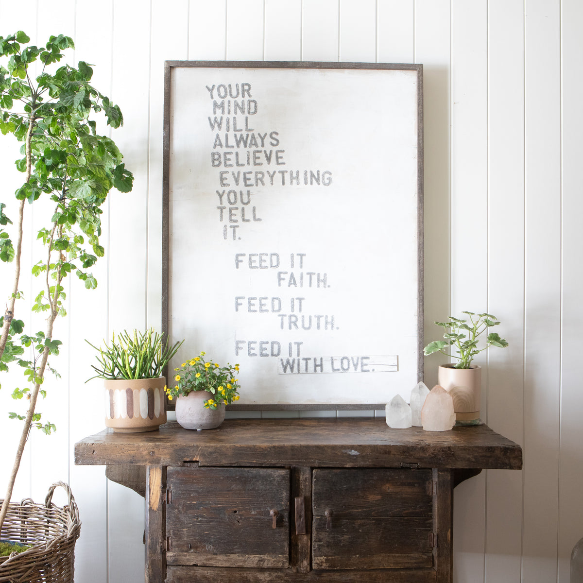 Faith Truth Love Art Print - Gallery Wrap