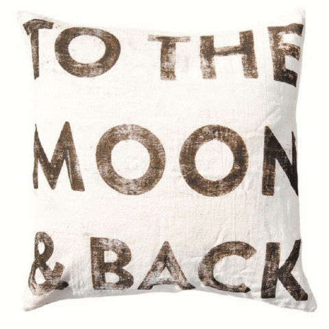 To the Moon and Back Like AP Pillow 24x24