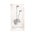 ***He Said There Are Always Flowers Botanical Hand Painted Wall Tarp 32x63