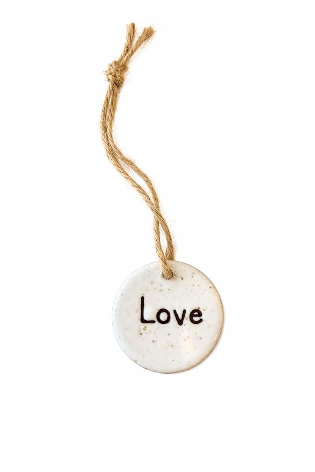 Love Ceramic Ornament