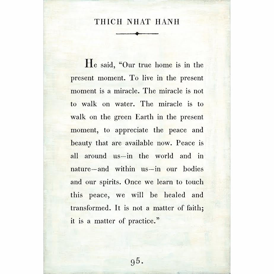 Thich Nhat Hanh Art Print - Gallery Wrap