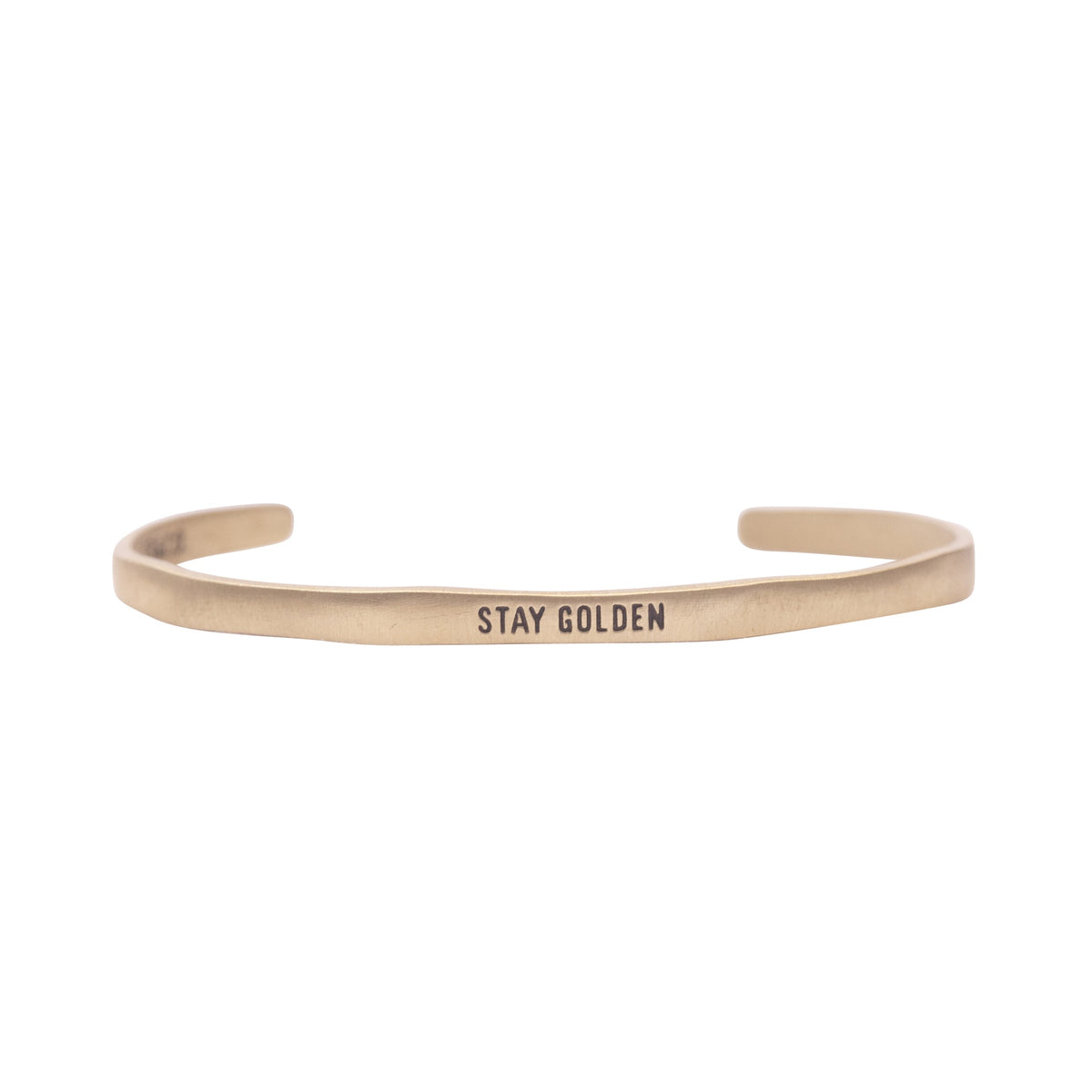 Stay Golden Brass Cuff