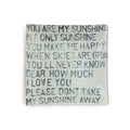 You Are My Sunshine Square Decoupage Plate 6x6