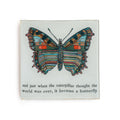 Butterfly Square Decoupage Plate 6x6