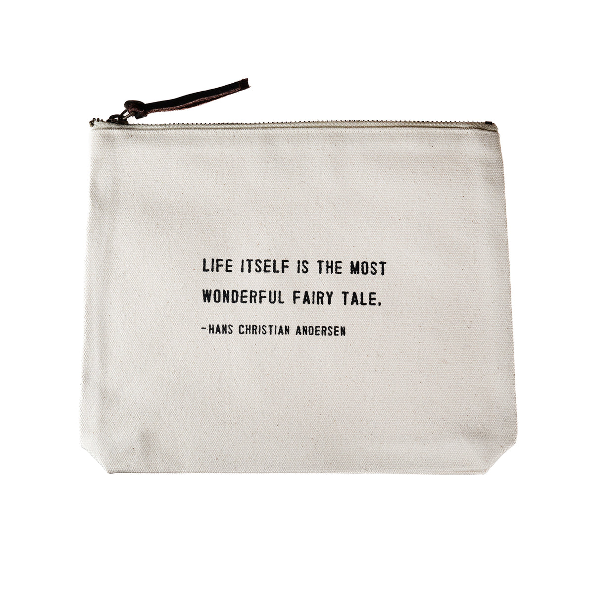 Canvas Zip Bag - Cream