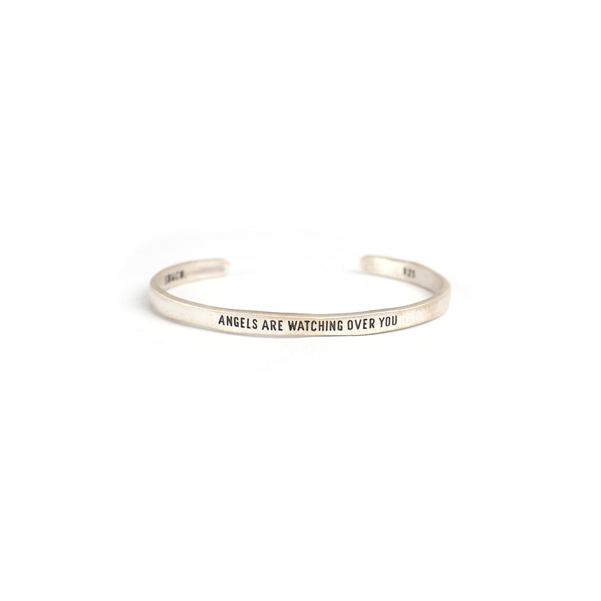 ***Angels Are Watching Silver Cuff