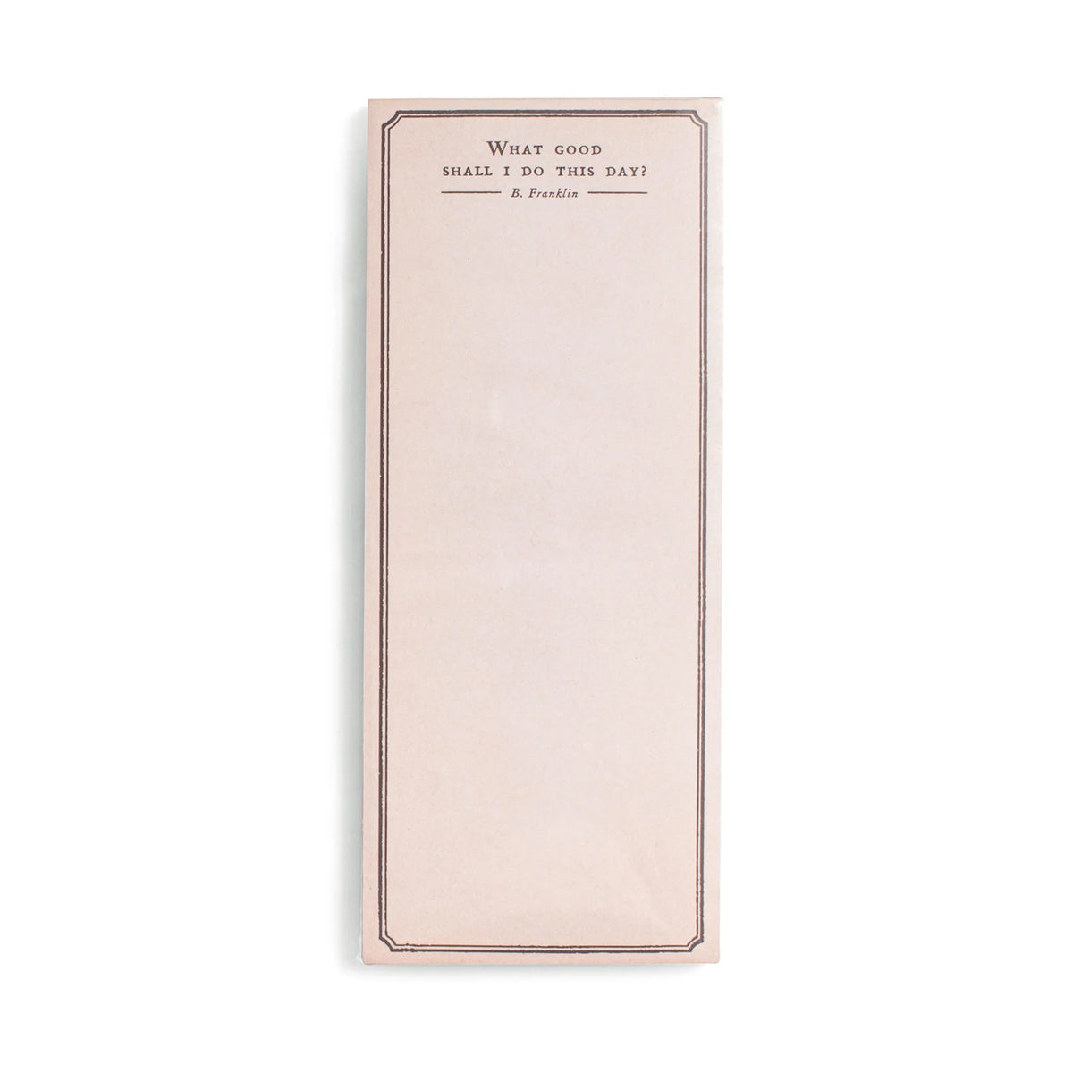 What Good Shall I Do Skinny Notepad