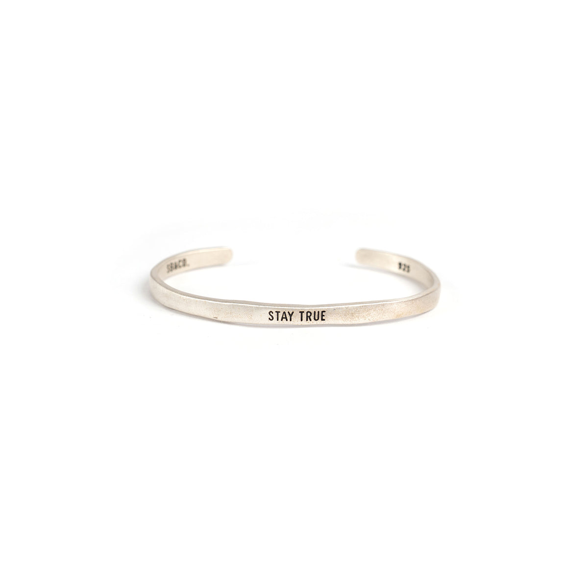 ***Stay True Silver Cuff