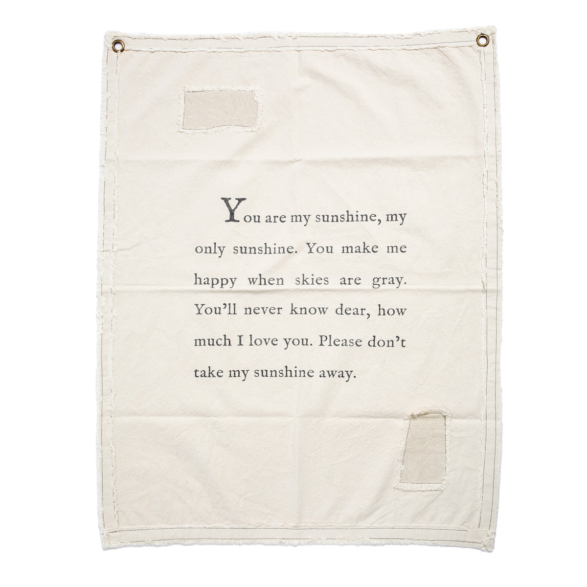 You Are My Sunshine Canvas Wall Tarp - 31.5x40