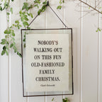 ***Nobody's Walking Out Handmade Paper Print - 12x16