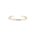 ***Stay Golden Silver Cuff