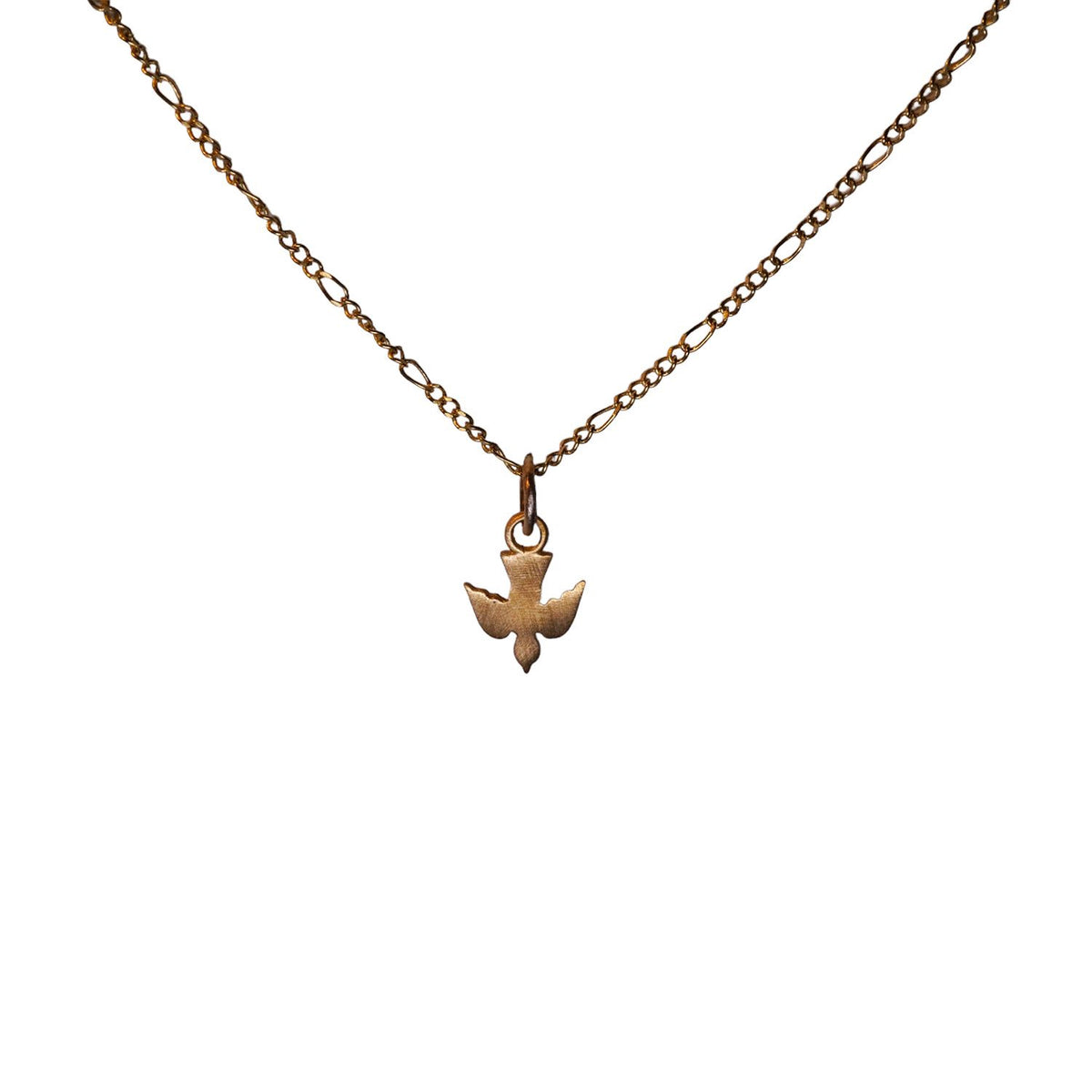 ***Baby Bird Brass Necklace - 16"
