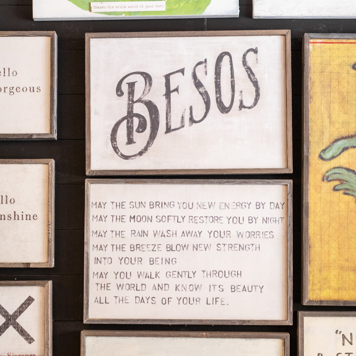 Apache Blessing Art Print - Grey Wood