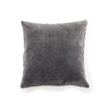 ***Ash Velvet Pillow With Poms 22x22