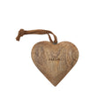 Adored Small Engraved Wood Heart