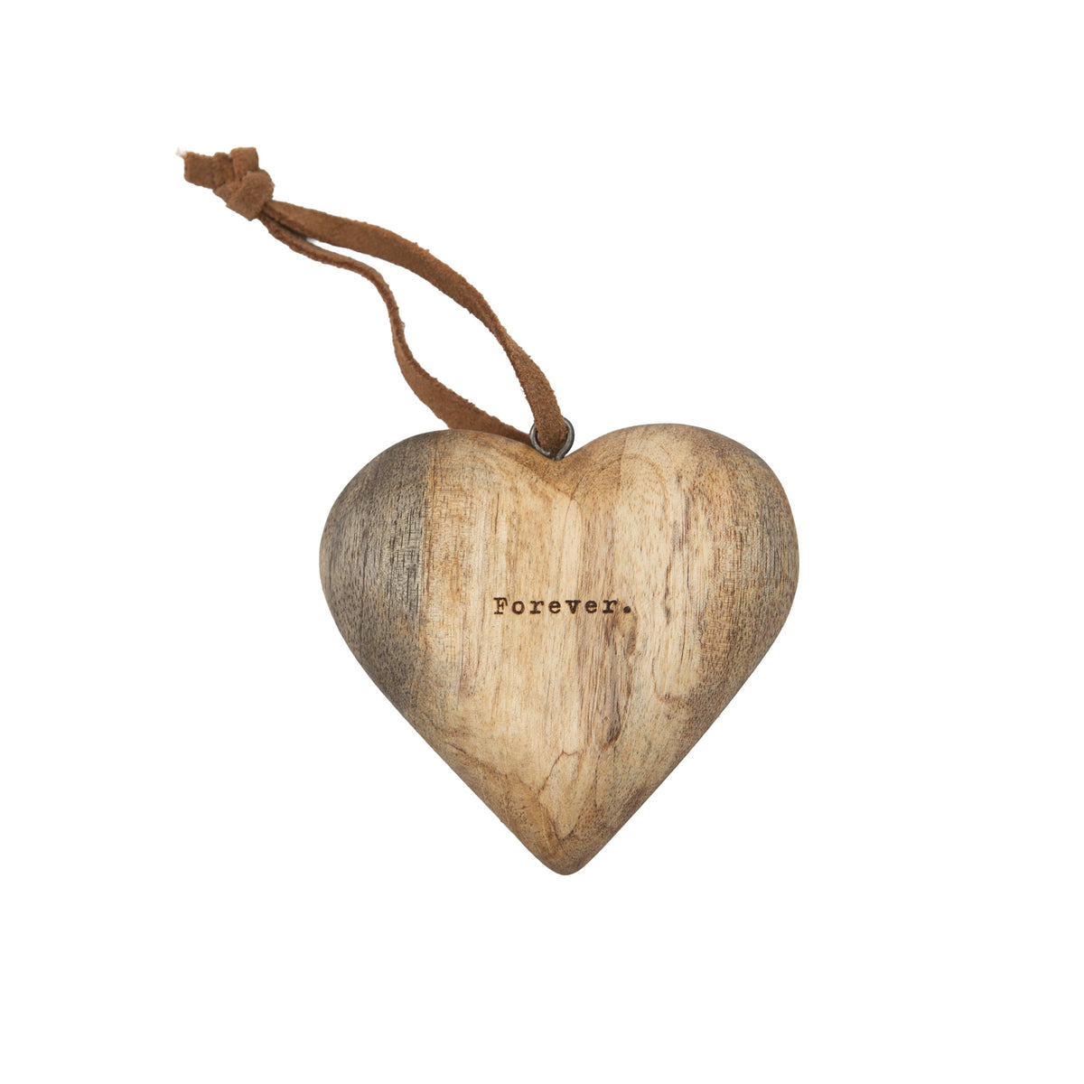Forever Small Engraved Wood Heart