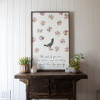 Coco Chanel Art Print - Grey Wood