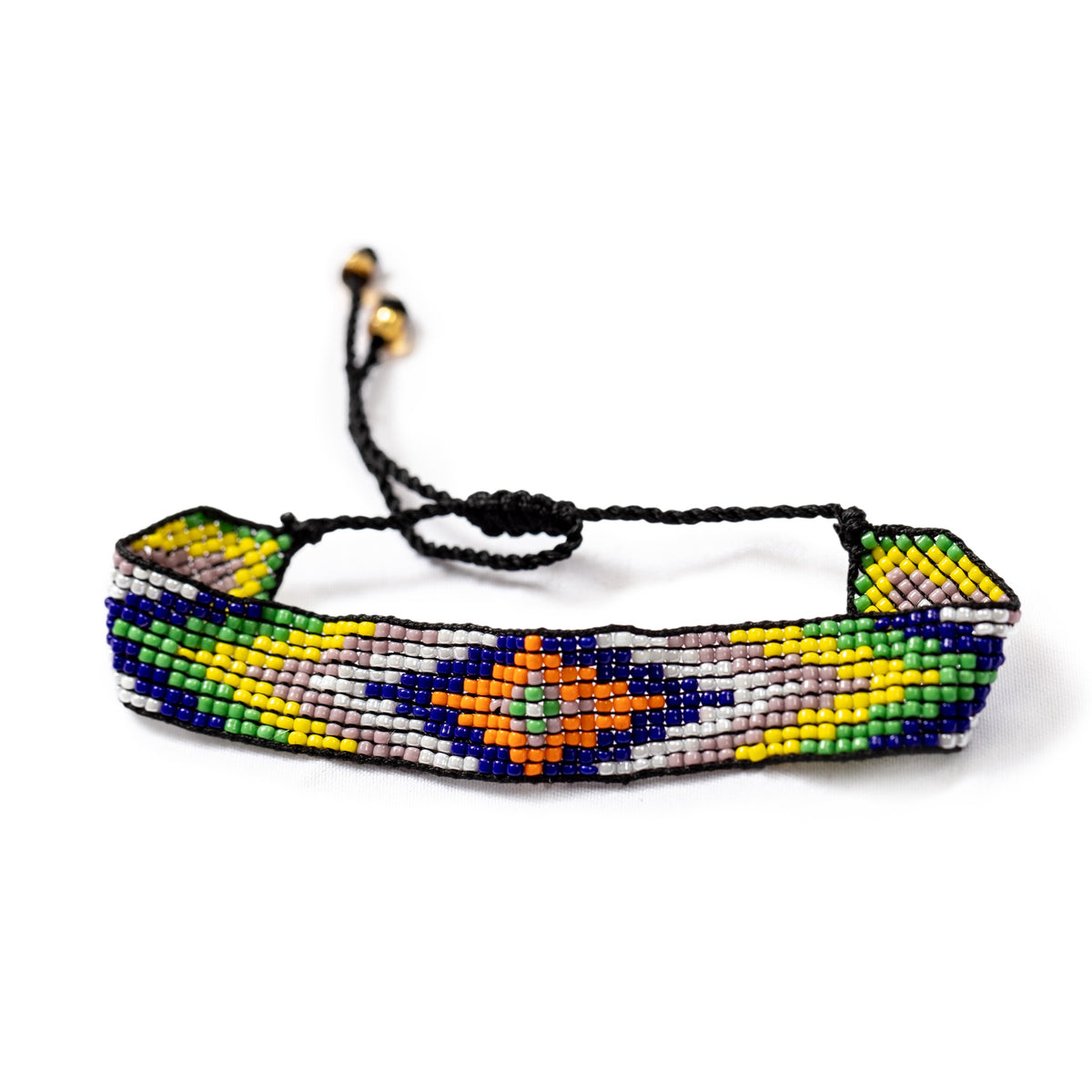 ***Multi Colored Patterned Beaded Bracelet- Asst. Colors