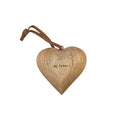 My Love Small Engraved Wood Heart