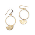 ***Textured Half Circle Earrings