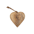 Large Engraved Wooden Heart