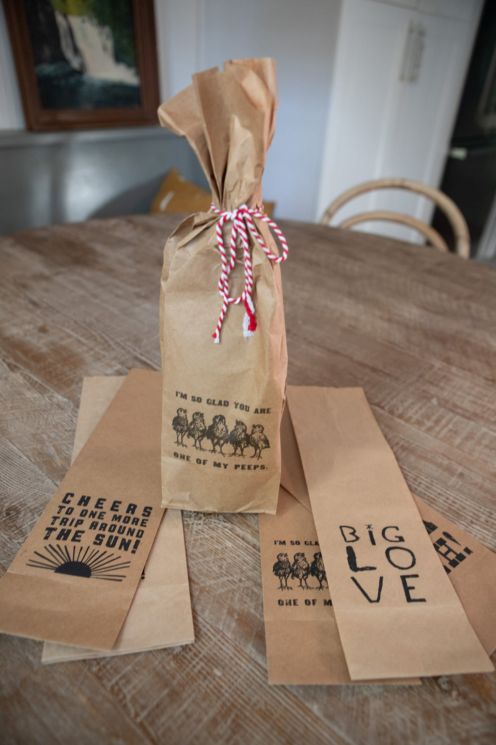***Oh Happy Day Paper Wine Bag