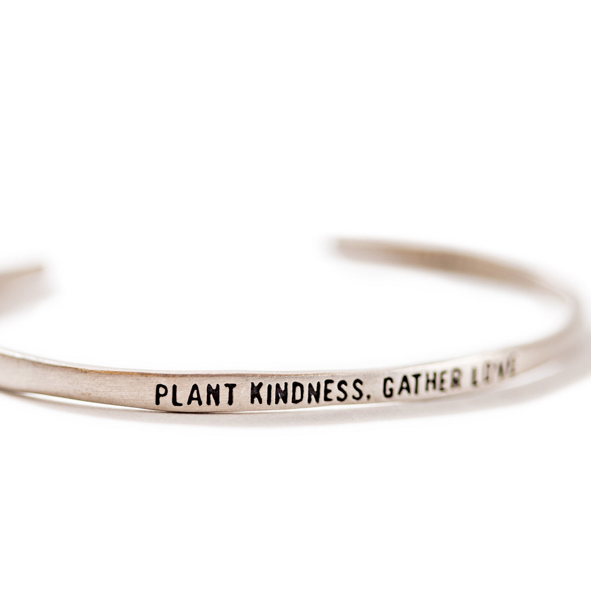 ***Plant Kindness Silver Cuff