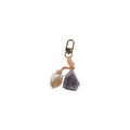 Amethyst & Amber Keychain