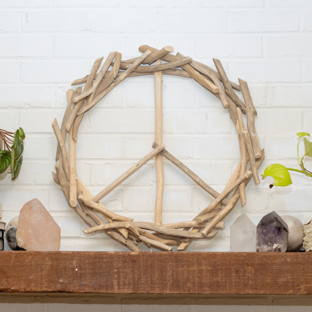 Peace Sign Skinny Driftwood