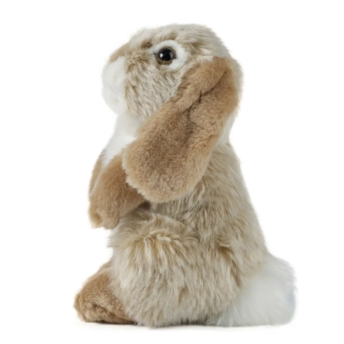 Living Nature Brown Sitting Lop Ear Rabbit Plush Stuffed Toy