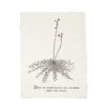 ***Deep In Their Roots Botanical Handmade Paper Print - 12x16