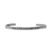 ***Stand In Your Truth Silver Cuff