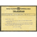 Telegram Custom Art Print - Grey Wood