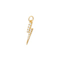***Pave Lightning Bolt Charm