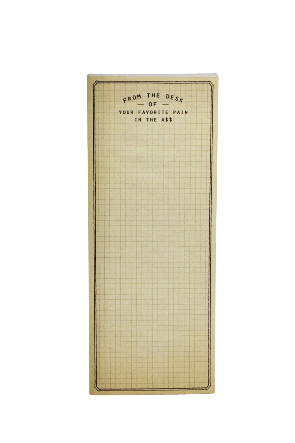 From The Desk Of Skinny Notepad