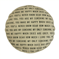 ***You Are My Sunshine with Polka Dots Floor Pouf
