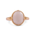 ***Gold Plated Ring with Rainbow Moonstone - Size
