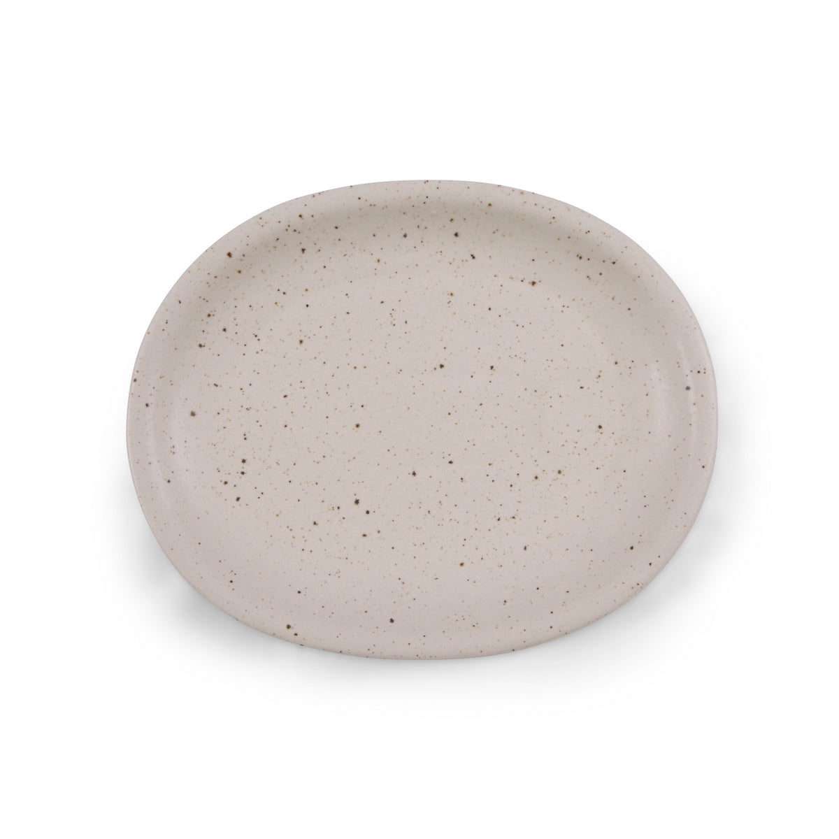 ***Large Oval Speckled Ceramic Platter