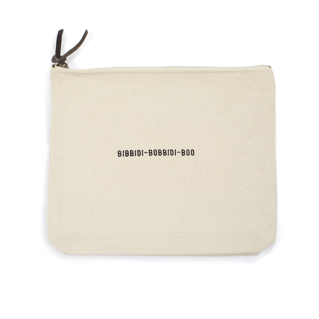 Cream Canvas Zip Bag