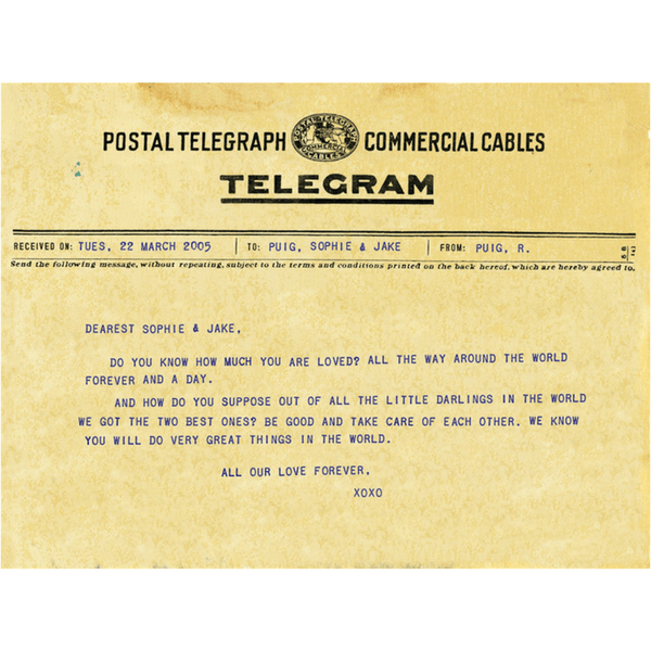 Telegram Custom Art Print - Gallery Wrap