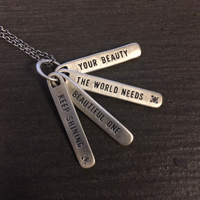 ***Keep Shining Silver Necklace - 22"