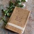 Big Ideas Mini Signature Leather Journal - Maple