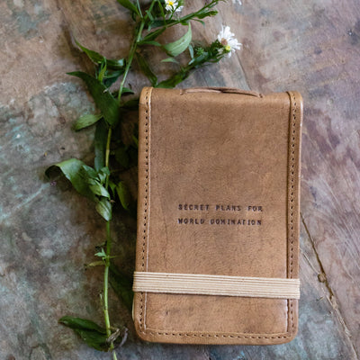 Mini Signature Leather Journals - Maple