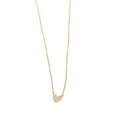 ***Pave Heart Necklace 16"