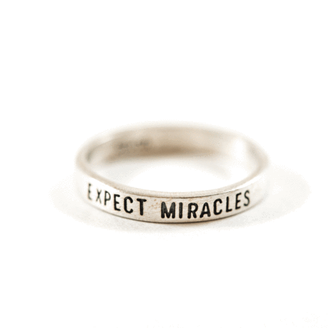 ***Expect Miracles Ring - Silver