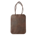 ***Burgundy Distressed Leather Oval Tote Burgundy