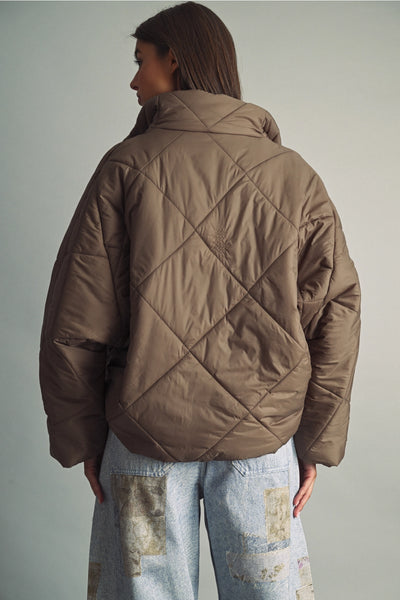 Quilted Nylon Puffer Jacket